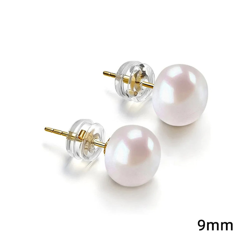 Silver-Tone White Crystal Drop Earrings