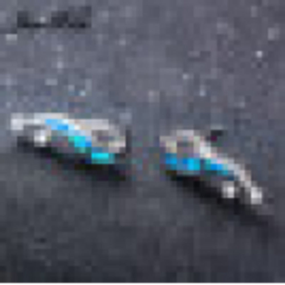 Silver-Tone Two-Stone Blue Simulated Opal Stud Earrings